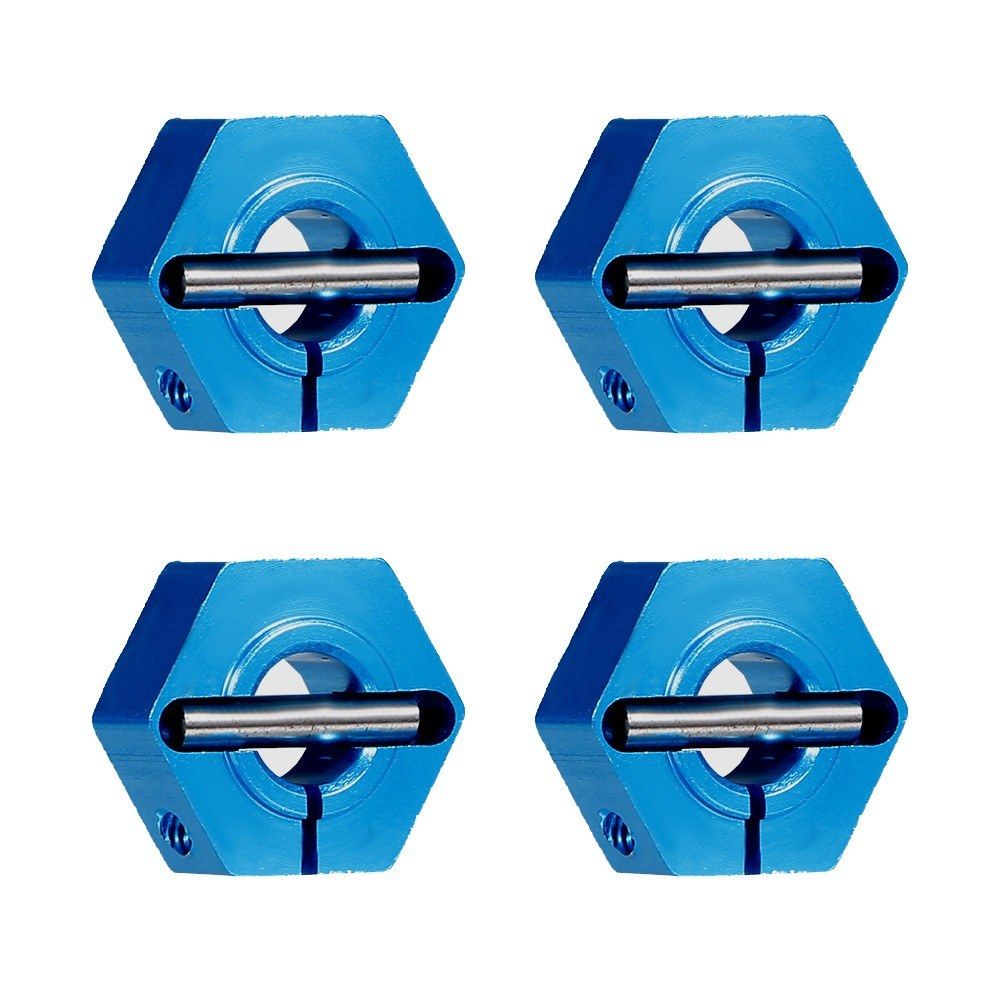 4PCS Aluminum 12mm Hub Hex Coupler Wheel Hex For Traxxas