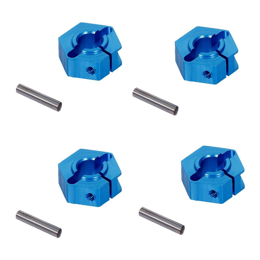 4PCS Aluminum 12mm Hub Hex Coupler Wheel Hex For Traxxas