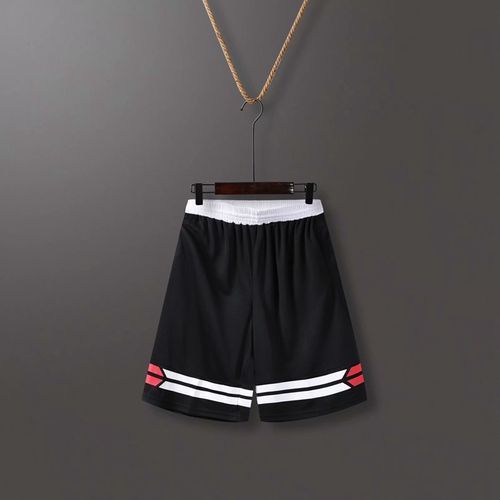 Loose Sports Stripe Summer Men Basketball Jersey Shorts
