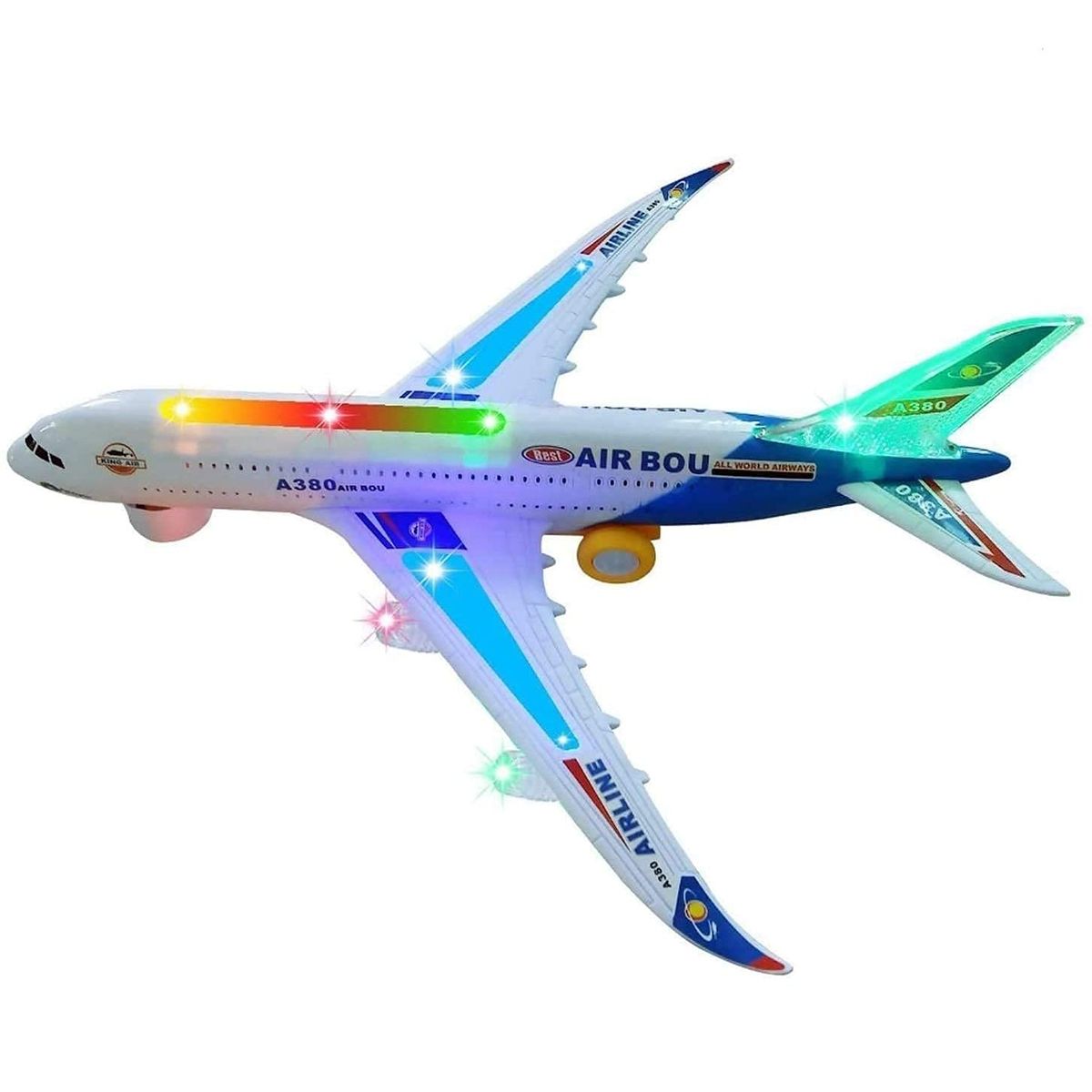 Bump And Go Airbus 380 Toy Airplane