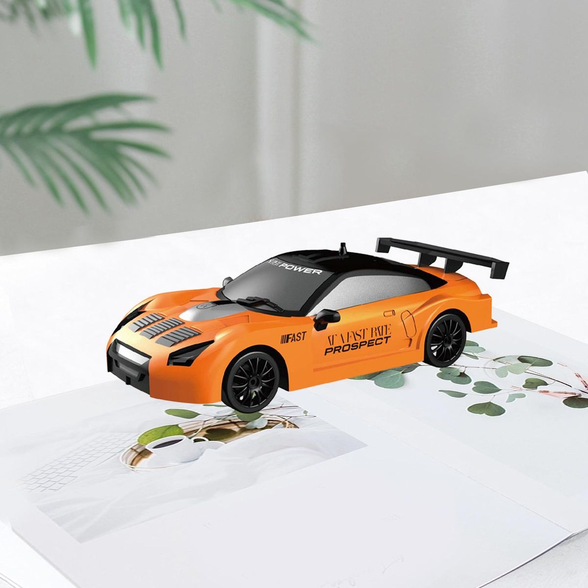 Remote Control Car High-speed Rc Drift Car Toy 4wd Electric for Kids Orange