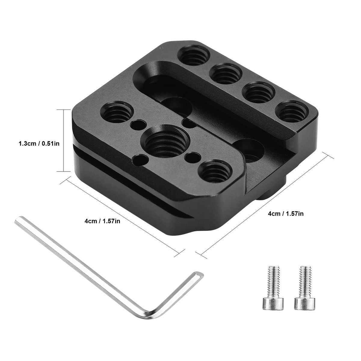 Monitor Mount Holder Mounting Plate With 1/4 Inch Thread 3/8