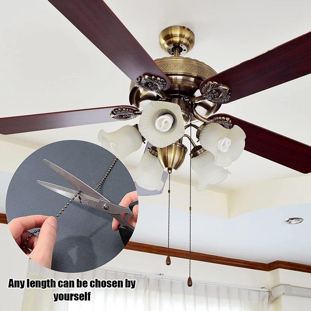 12 Pieces Ceiling Fan Pull Chain Extender Fan Chain Extension 1224 36 Inches Extra Long Ceiling Fan Pull Chain