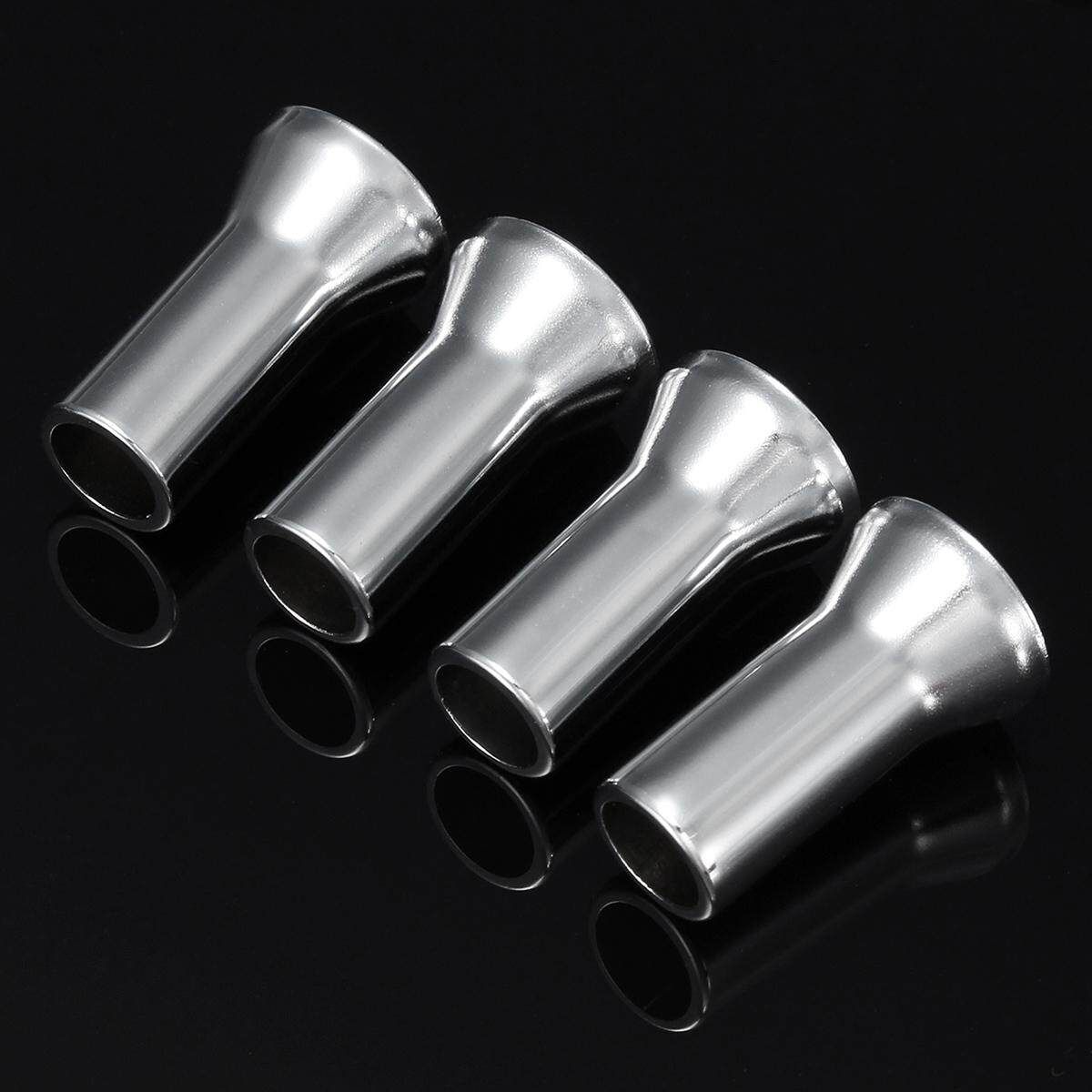 New Chrome Wheel Tyre Valve Caps Stem Covers 27mm Alloy Silver TR414