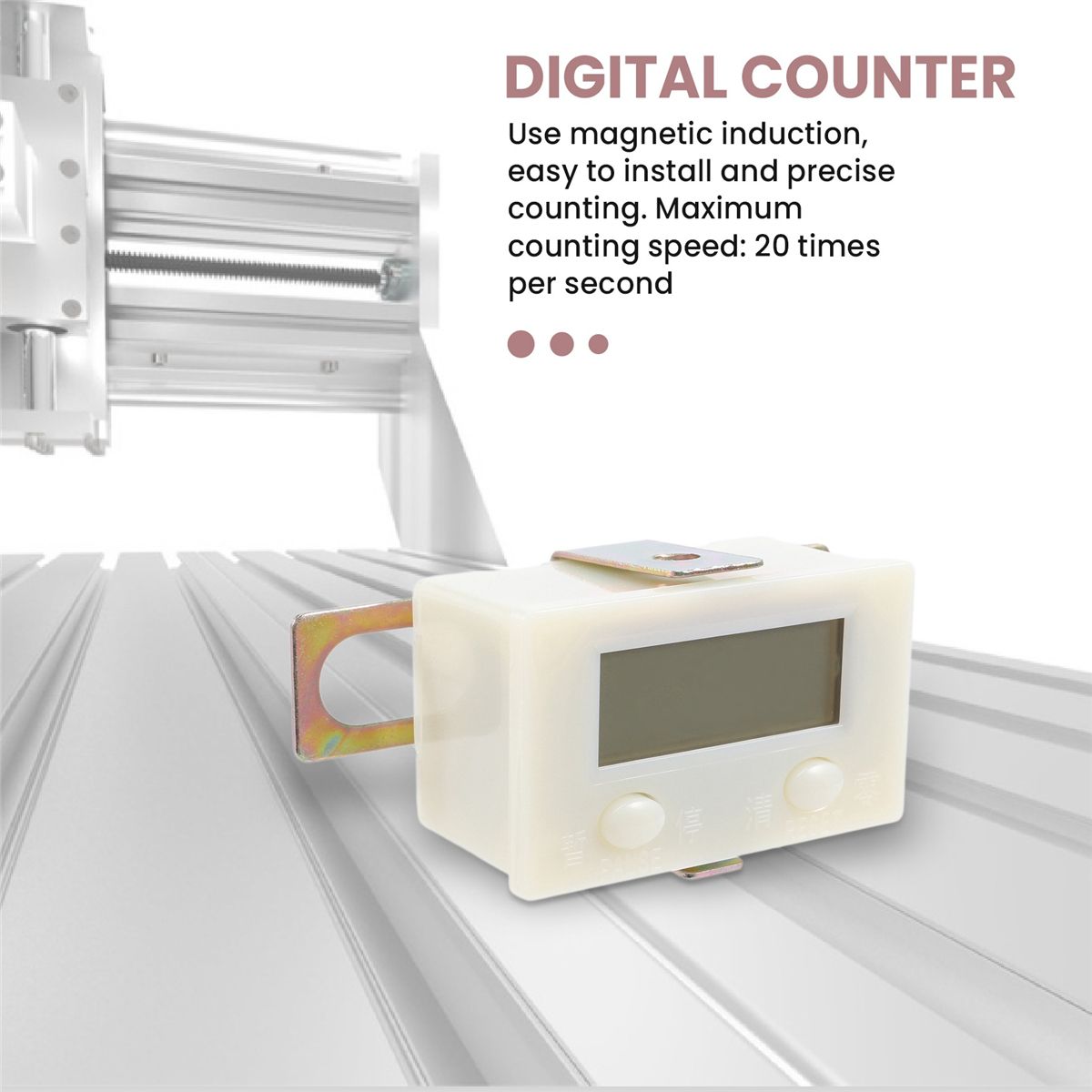 0-99999 LCD Digital Display Electronic Counter Punch Magnetic Induction Proximity Switch Reciprocating Counter