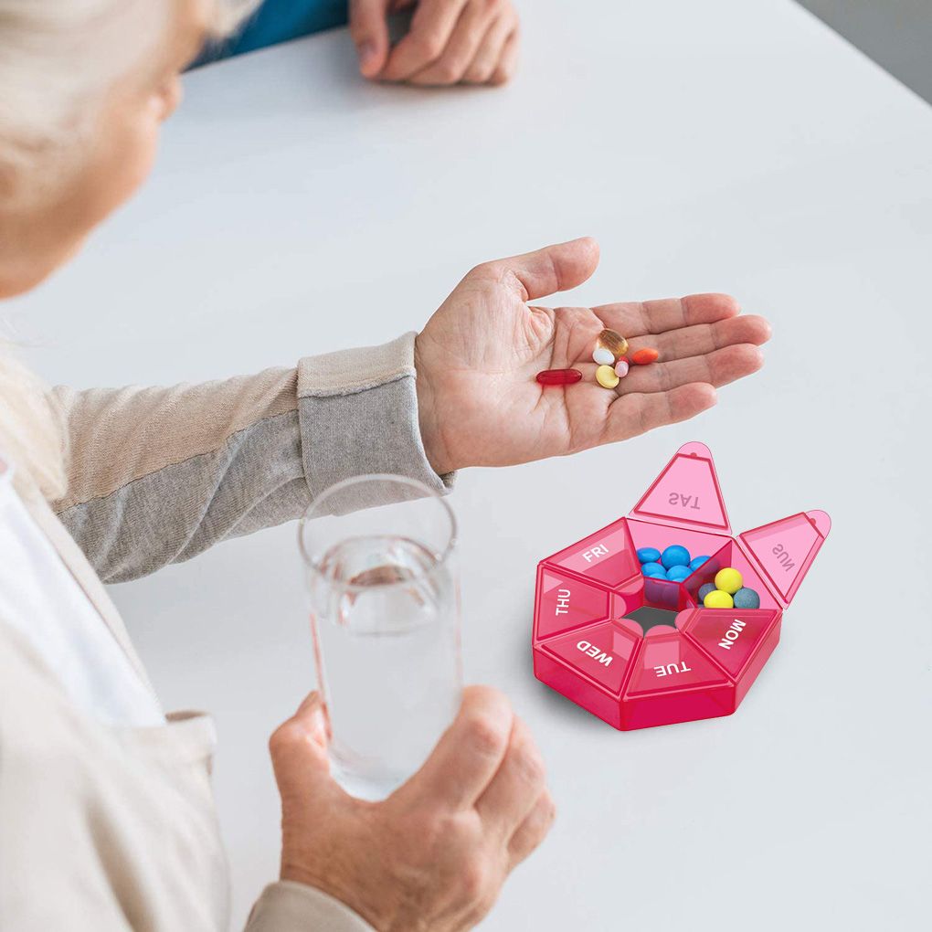 Folding Pill Case Medicine Drug Pills Organizer Storage Boxs Portable Pharmacy Capsule Tablet Container Empty Pillbox Cases Color 1