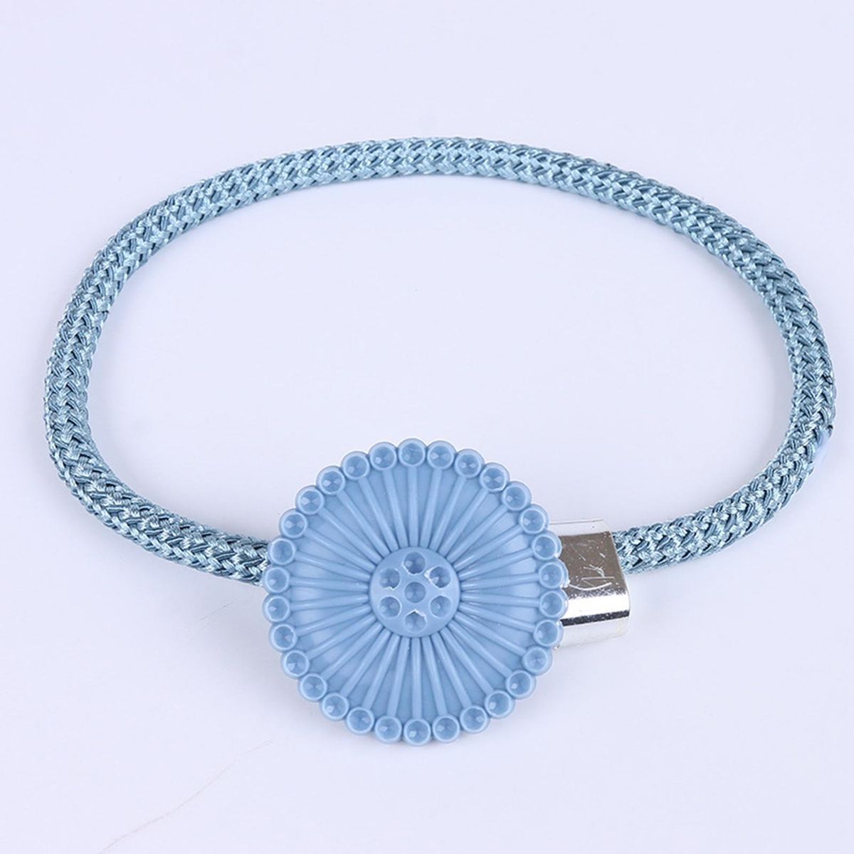 2Pcs Drapery Tiebacks Ferris Wheel Curtain Straps Light Blue