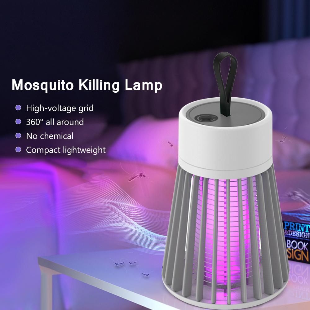 Mosquito Trap Zapper Portable Mosquito Killing Lamp Electric Mosquito Lamps Rechargeable Electronic Insect Attractant Trap for Home Office Bedroom Baby Room Camping