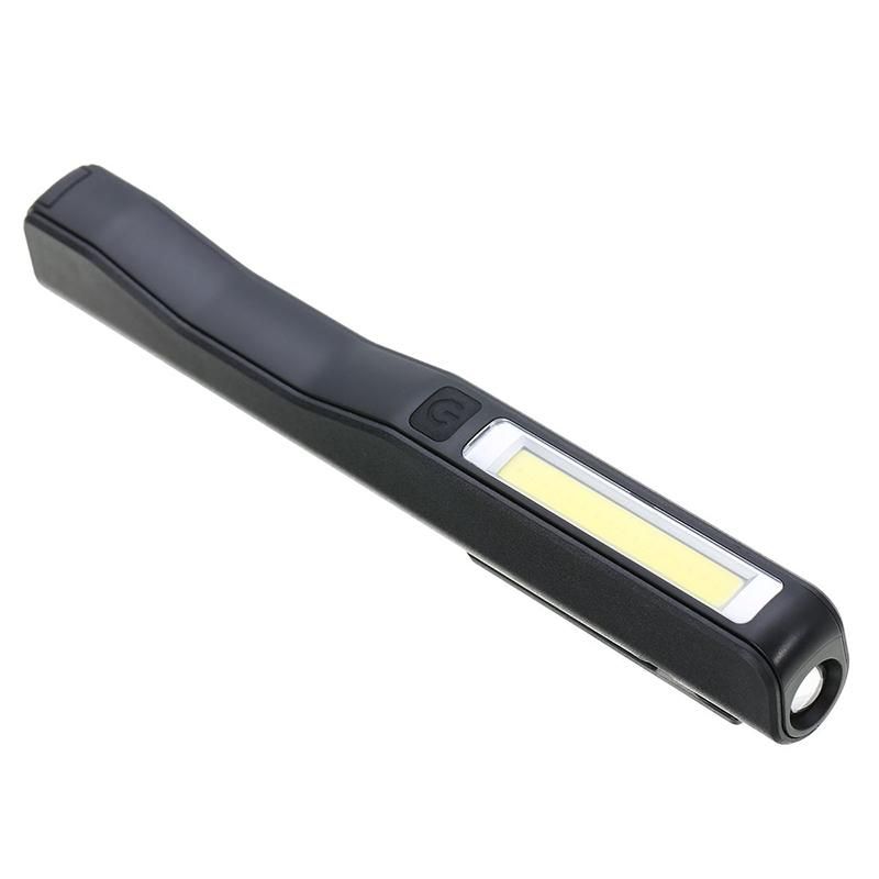 Rechargeable LED COB Portable Camping Work Inspection Light Lamp Hand Torch Magnetic for Household Workshop Automobile Camping black