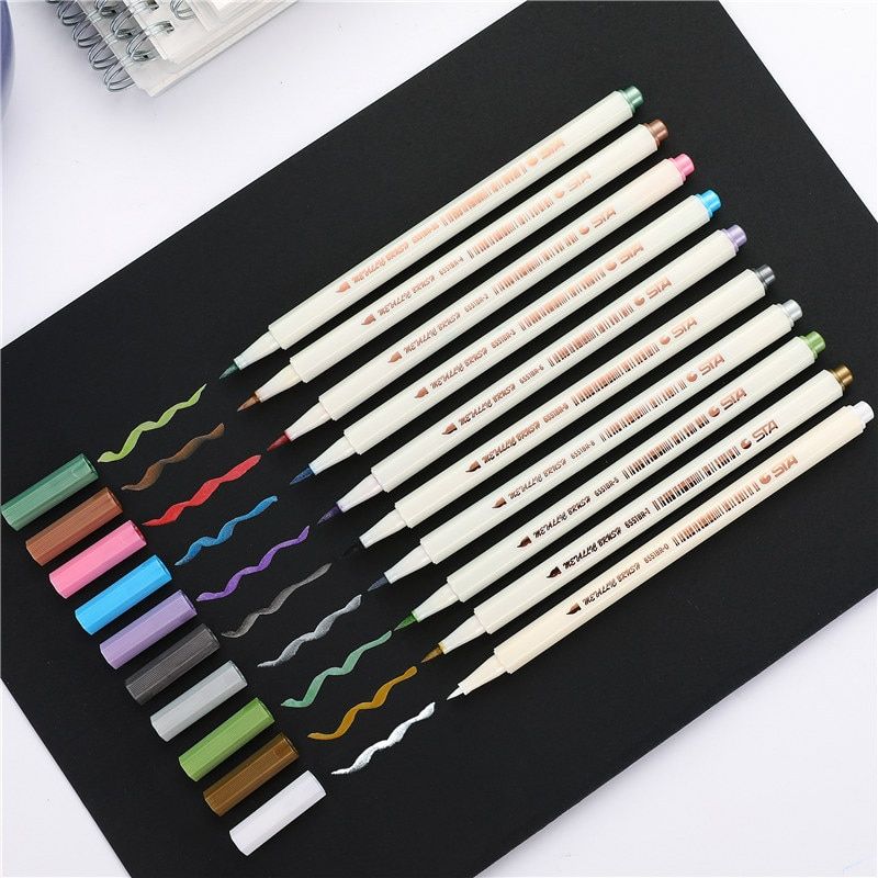 10pcs Marker Waterproof Lasting White Markers Tire Tread