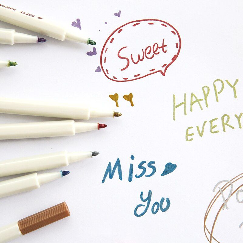 10pcs Marker Waterproof Lasting White Markers Tire Tread
