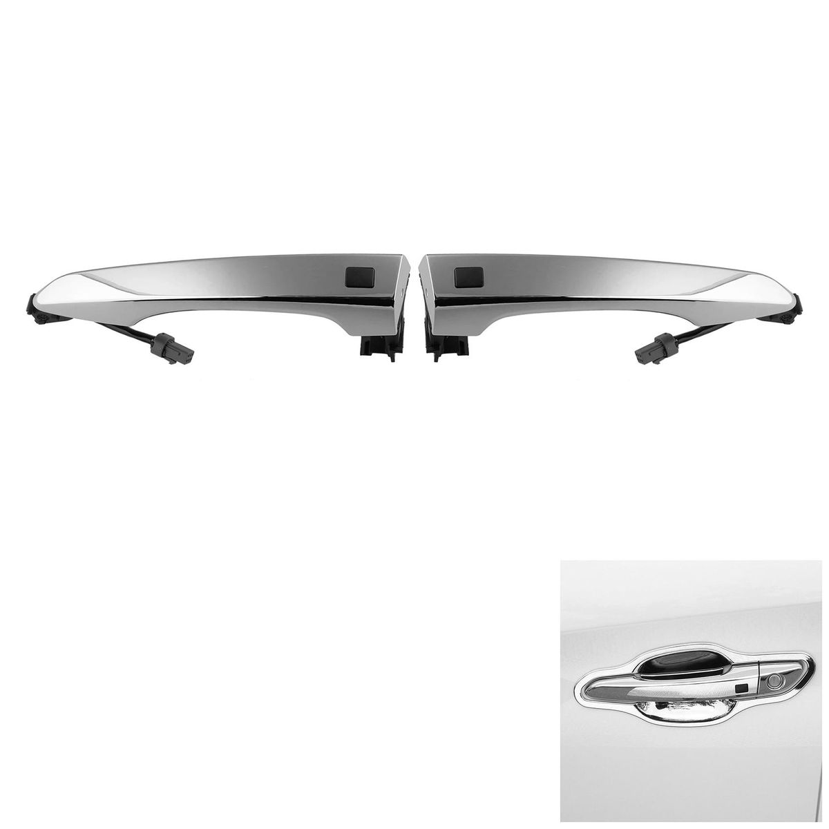 82651D3710 Chrome Exterior Front Left/Right Door Smart Key Handle Fit for Hyundai Tucson 2016 2017 2018