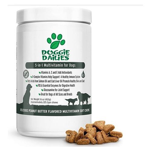 5 In 1 Multivitamin For Dogs,  225 Chews