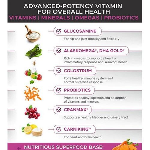 SuperVitamin+ Chews Dog Heart,liver, Kidney & Brain Health