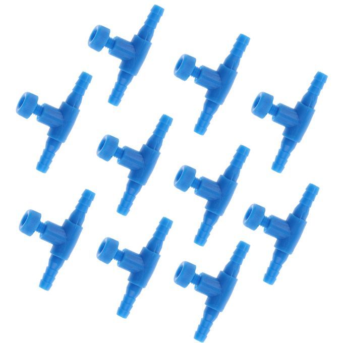 10pcs Aquarium Air Valve Plastic Inline Tubing Connectors Air Valve #2