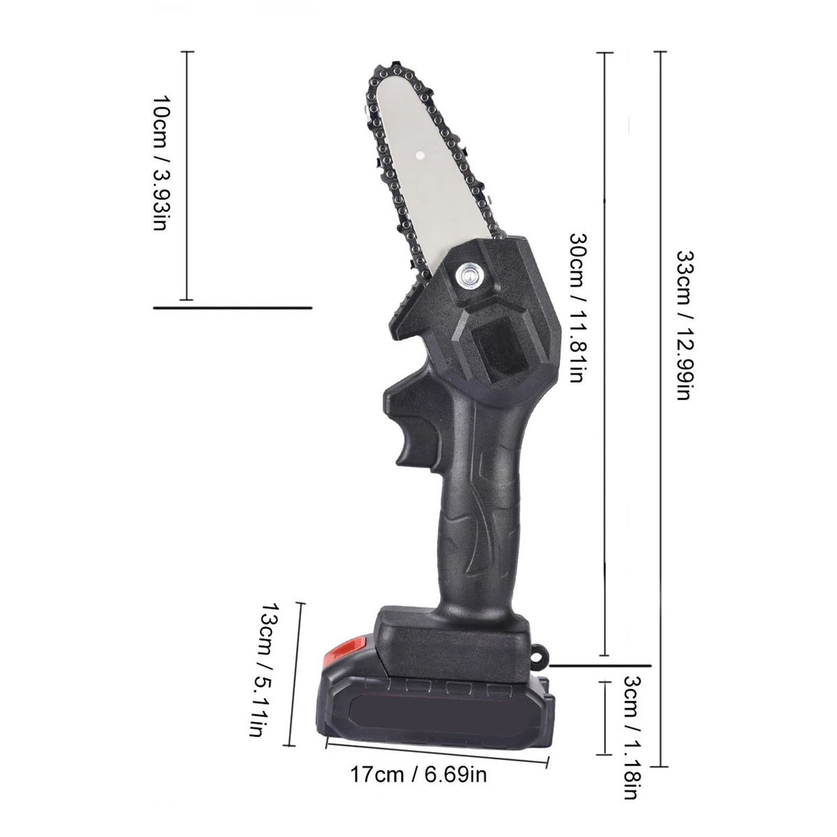 Mini Chainsaw 4-Inch Cordless Electric Protable Pruning Saw