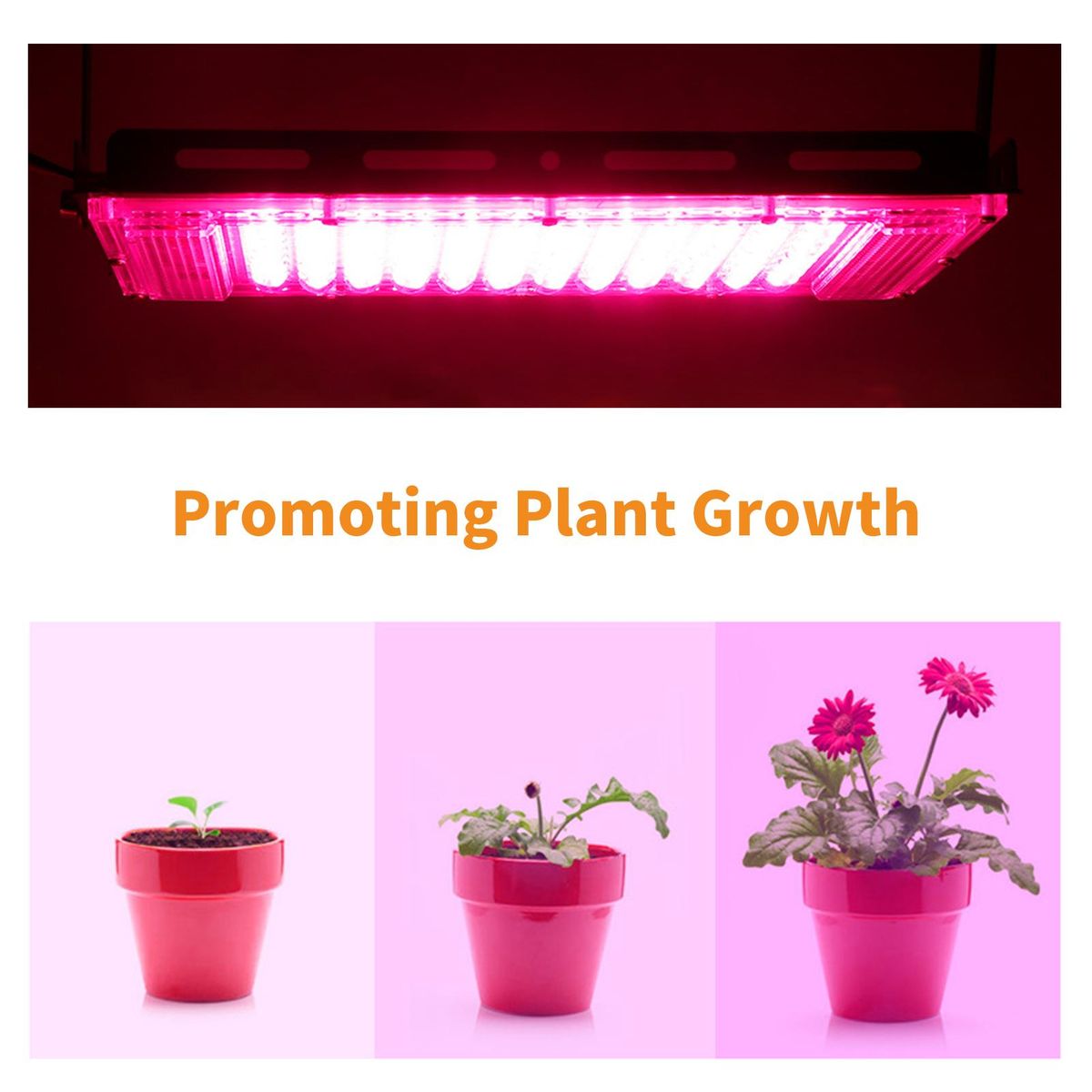 AC180-240V 100W 96LEDs Indoor Plant Growth Light Full Spectrum Grow Lamp for Indoor Plants Veg and Flower Household Greenhouse Supplement Light