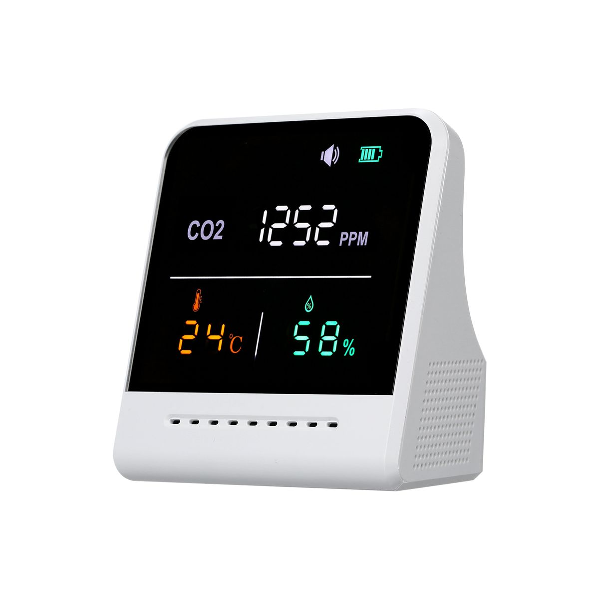 C O 2 Meter, Indoor Carbon Dioxide Detector, Infrared