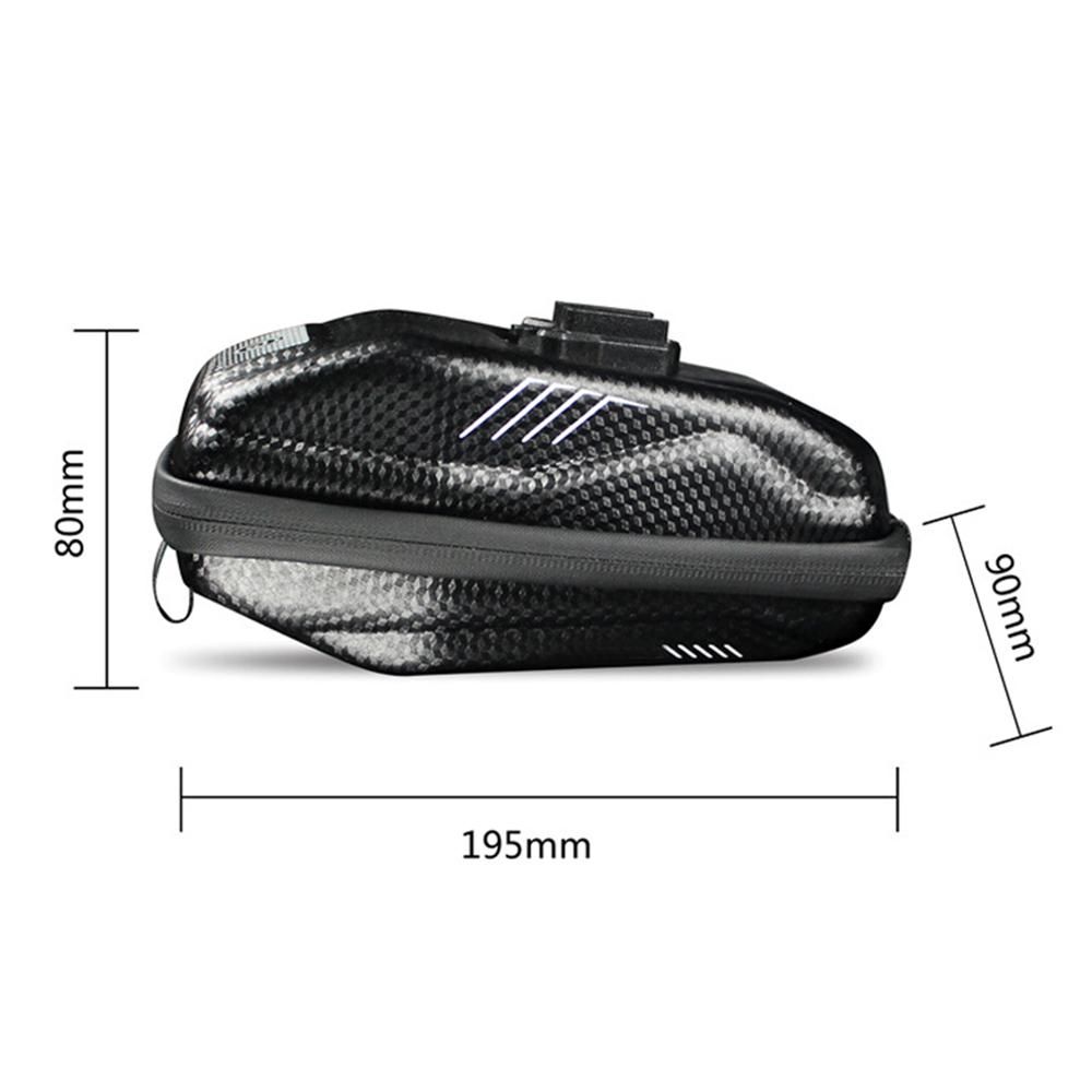 Bicycle Saddle Seat Bag Waterproof Bike Tail Rear Pouch Strap-On Saddle Storage Bag Under Seat Portable Bike Storage Bag for Outdoor Cycling MTB Road Bike