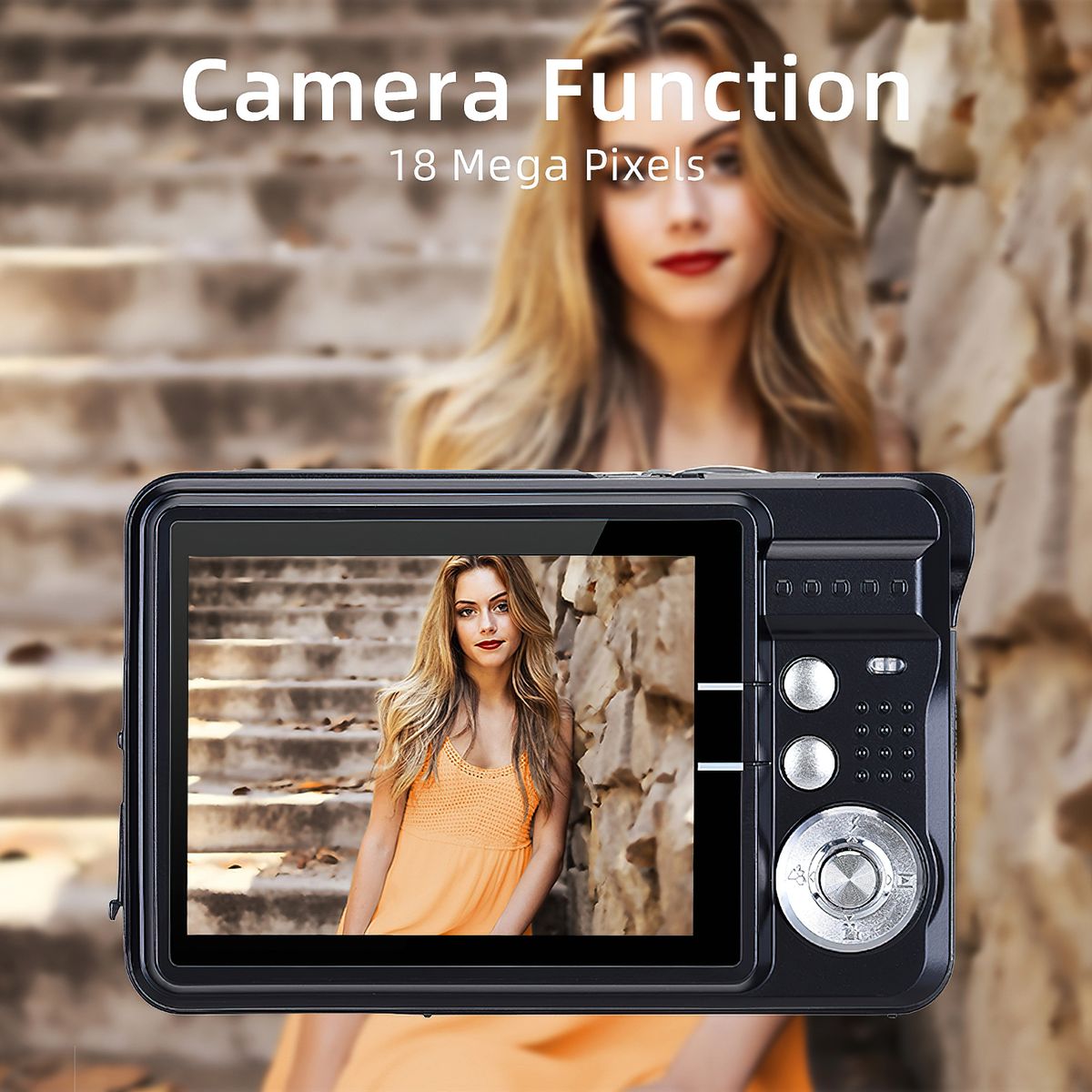 Portable 720P Digital Camera Video Camcorder 18MP Photo 8X