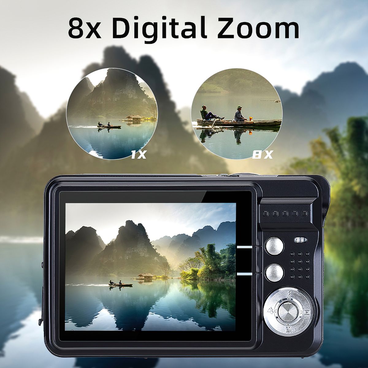 Portable 720P Digital Camera Video Camcorder 18MP Photo 8X