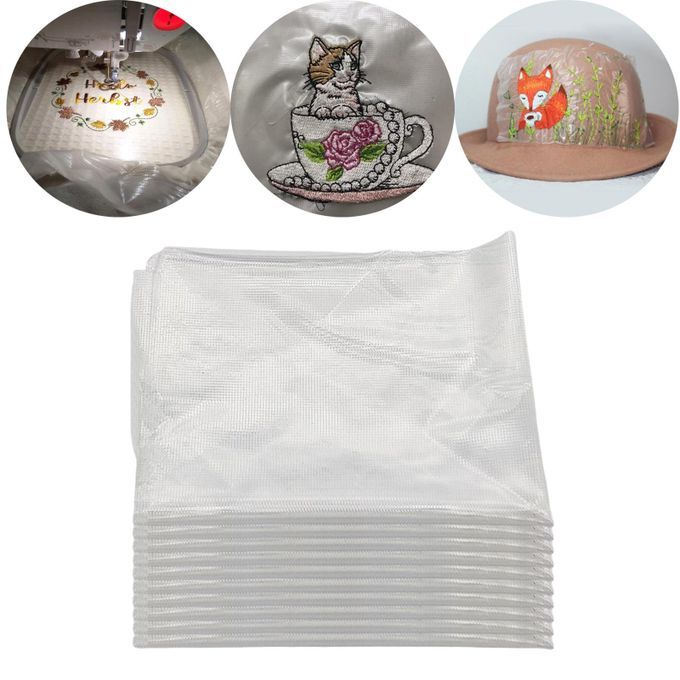 100 Pieces/Pack Water Soluble Embroidery Stabilizer Dissolvable Paper