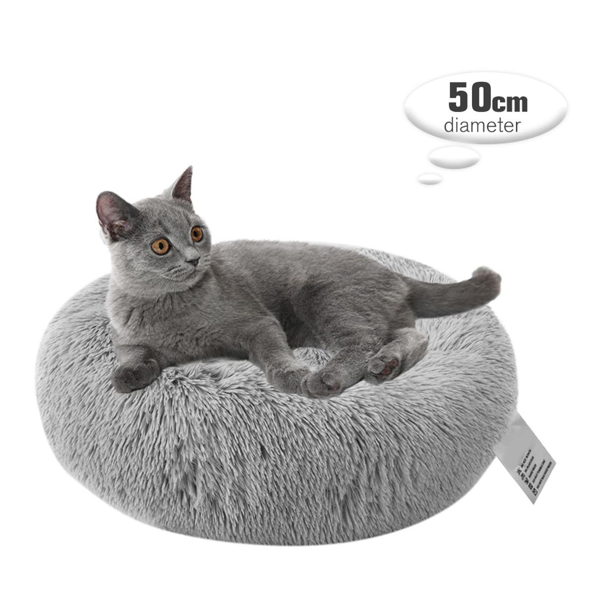 KKMOON Soft Plush Round Pet Bed Cat Soft Bed Cat Bed for Cats Small Dogs