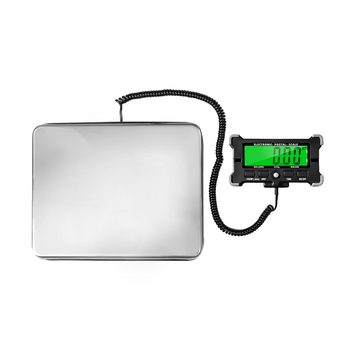 440 Lbs Electronic Postal Scale 0.05kg Precision Integrated
