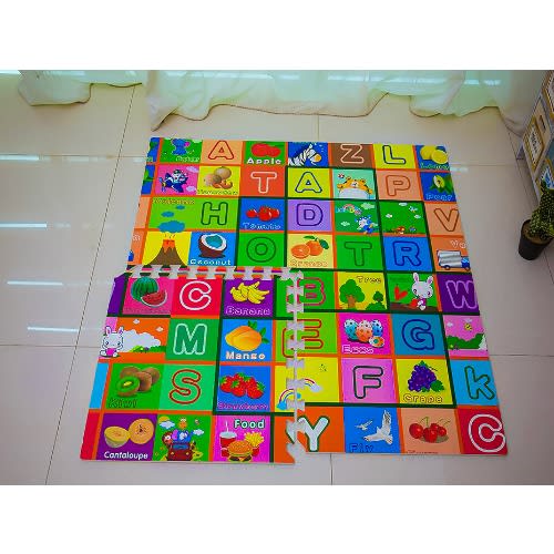 Kids Large Learning Puzzle Play Mats - 120×120cm