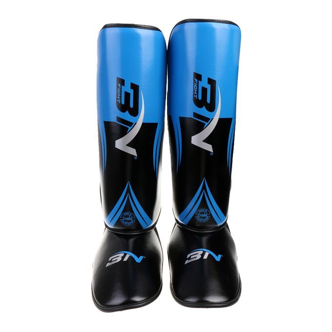 PU Leg Shin Guards Foot Guards Muay Thai Kick Boxing Catchers Gear