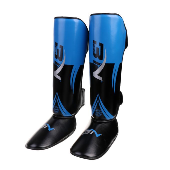 PU Leg Shin Guards Foot Guards Muay Thai Kick Boxing Catchers Gear
