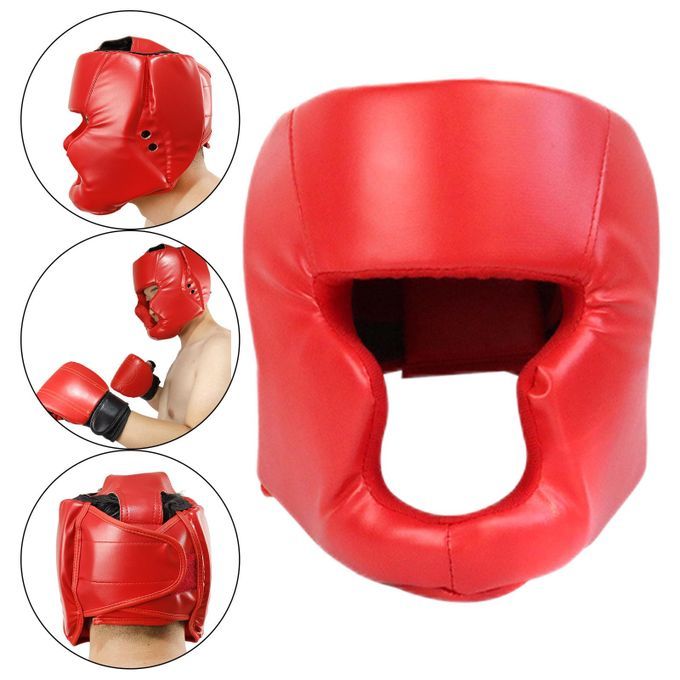 Professional Head Guard Boxing Sparring Muay Thai 58 To 66CM Red