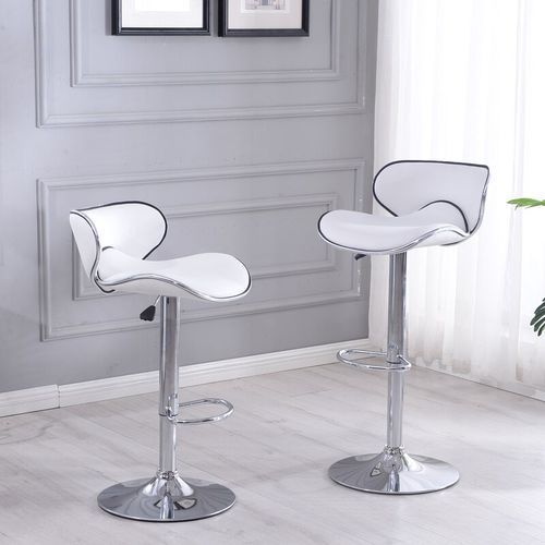 Modern Swivel Adjustable Bar Stool ( Set Of 2)