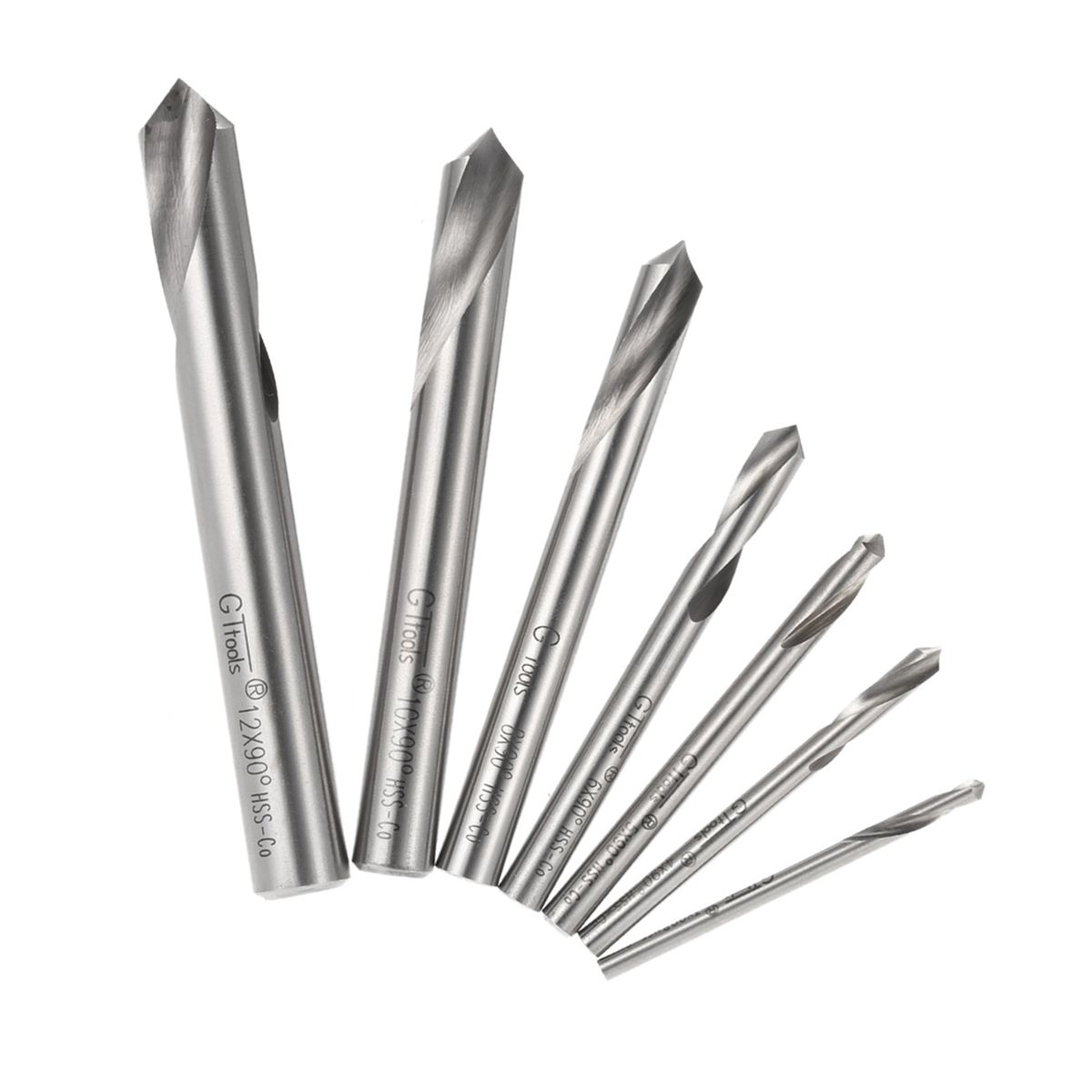 7pcs M42 HSS High Speed Steel Cobalt Spotting Drill Bits Set