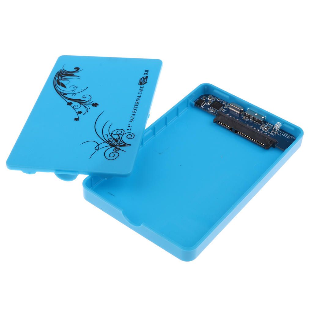 75mm95mm  SSD To USB30 25 External Case Enclosure For Blue