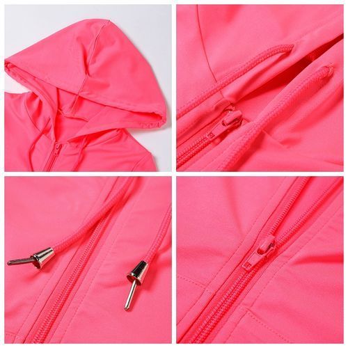2 Piece Set Women Long Sleeve Zipper Hoodies Legging Stretchy Outfits Sweatsuits