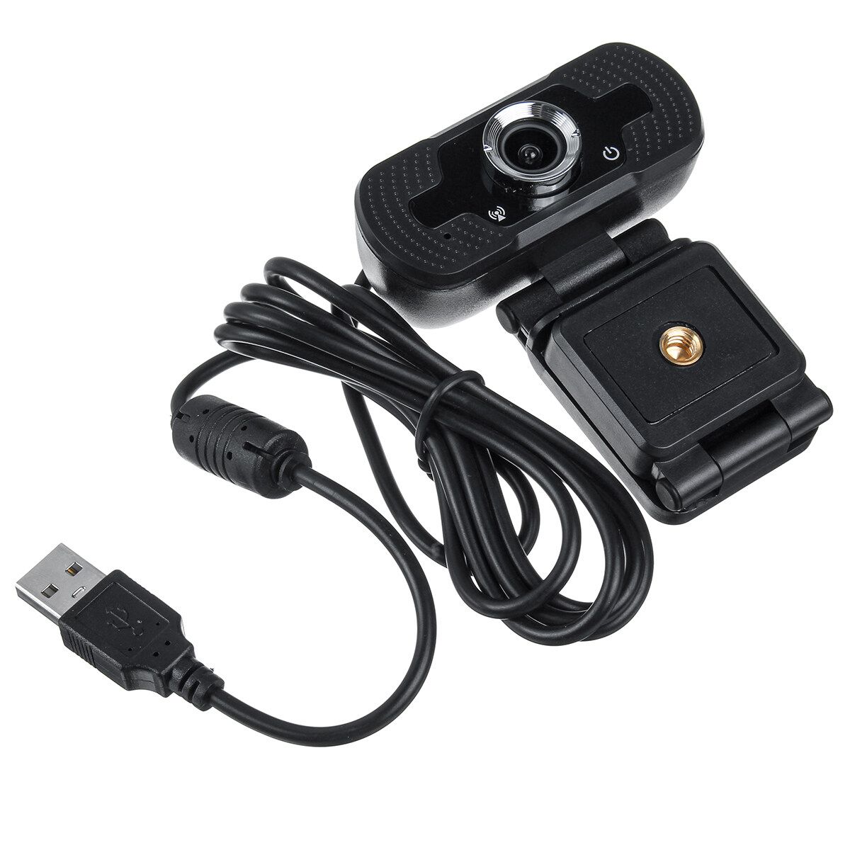 1080P USB Webcam Web Camera Built-in Noise Reduction Microphone For Live Streaming Video Calling Recording Computer PC Laptop