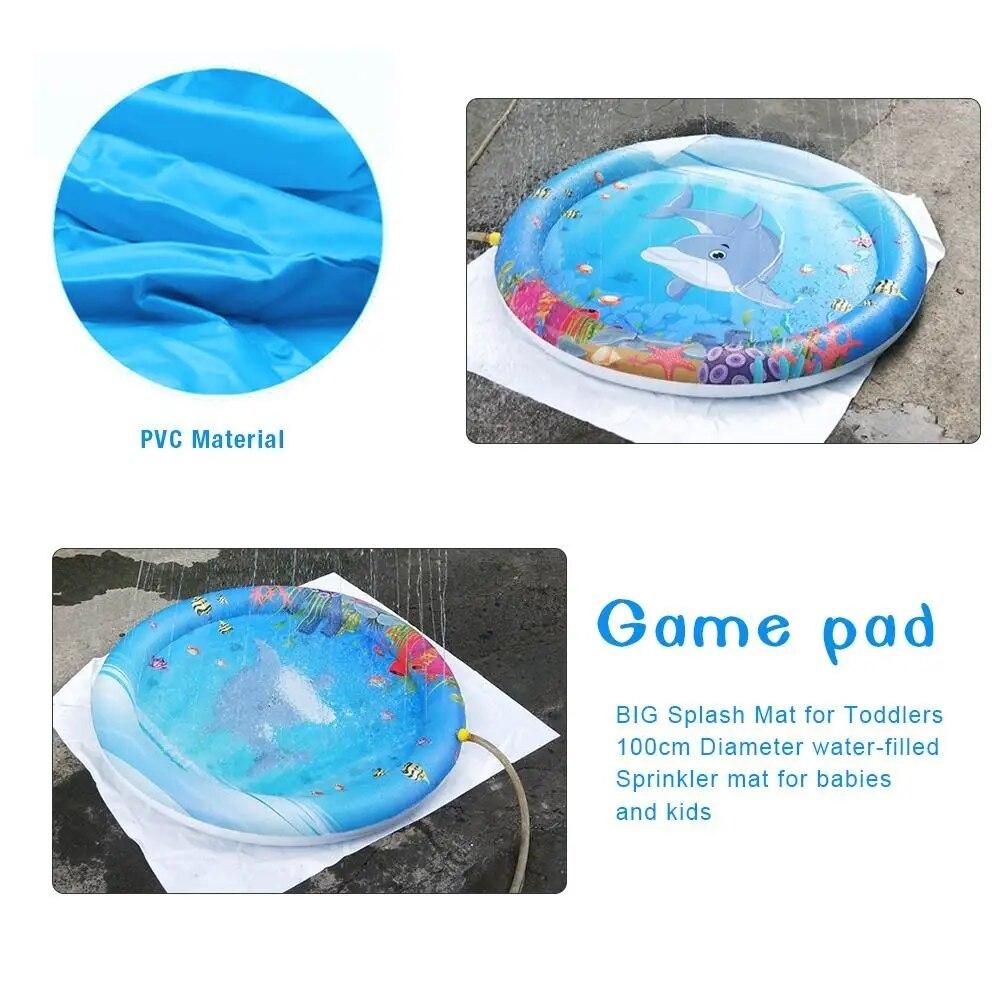 Sprinkle Splash Play Mat Water Toys Fun Outdoor Party Summer Splash Pad For Children Toddlers Boys Girls Kids Water Spray Mat