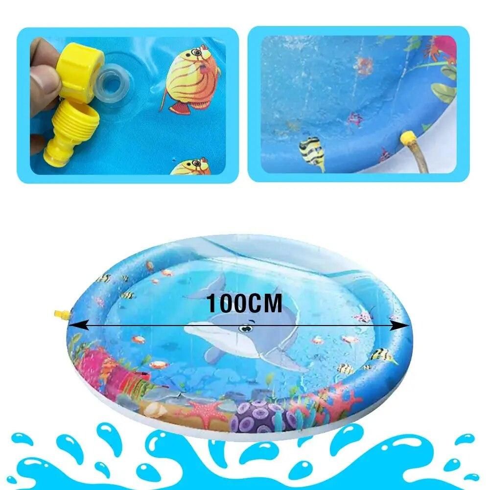 Sprinkle Splash Play Mat Water Toys Fun Outdoor Party Summer Splash Pad For Children Toddlers Boys Girls Kids Water Spray Mat