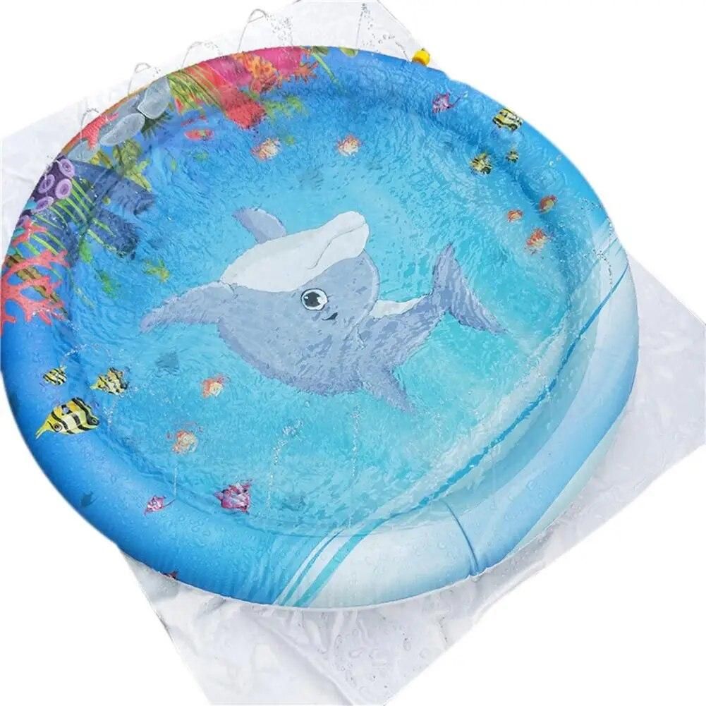 Sprinkle Splash Play Mat Water Toys Fun Outdoor Party Summer Splash Pad For Children Toddlers Boys Girls Kids Water Spray Mat
