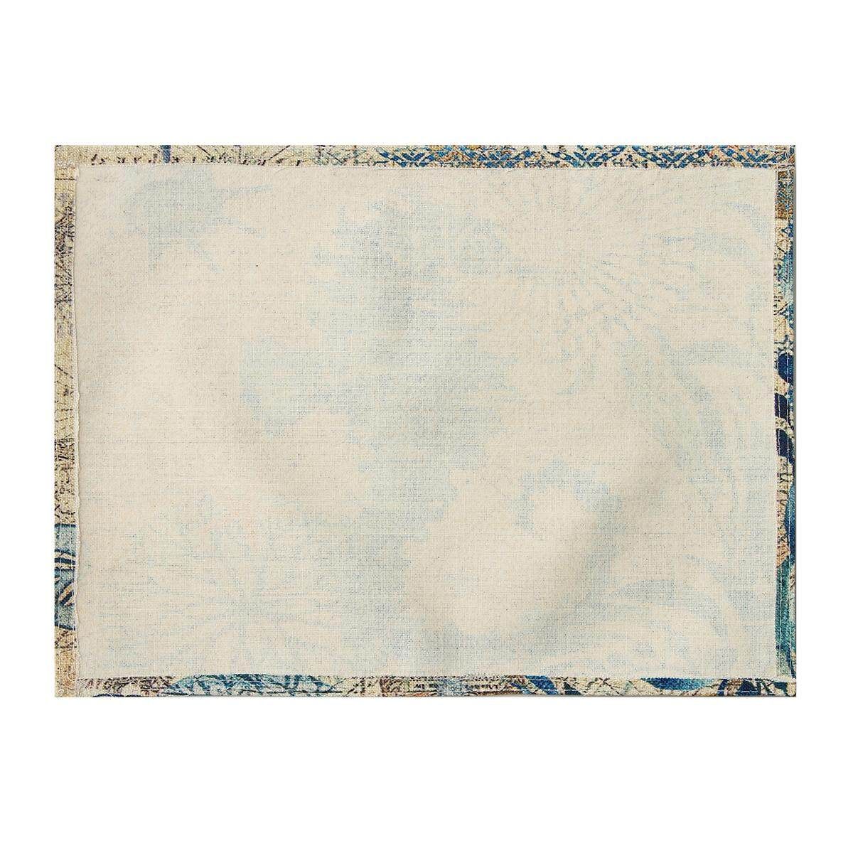 30*40cm Cotton Linen Heat Insulation Waterproof Table Dining Meal Cup Mat Mouse A Hippocampus