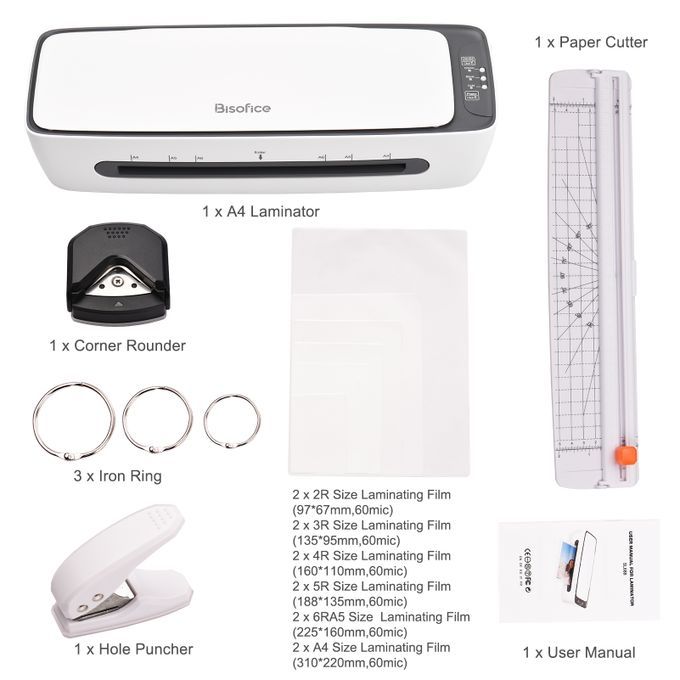 SL688 Desktop Laminator Machine Set