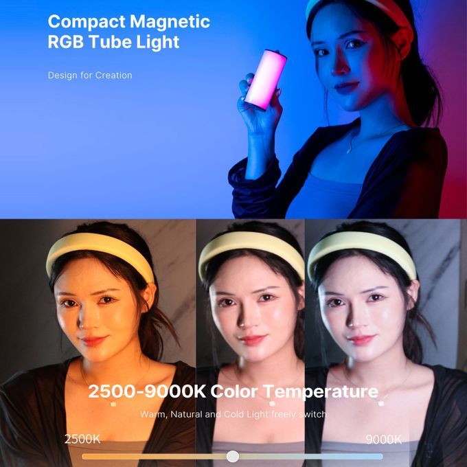Ulanzi I-Light Mini Magnetic RGB Tube Light LED Video Light