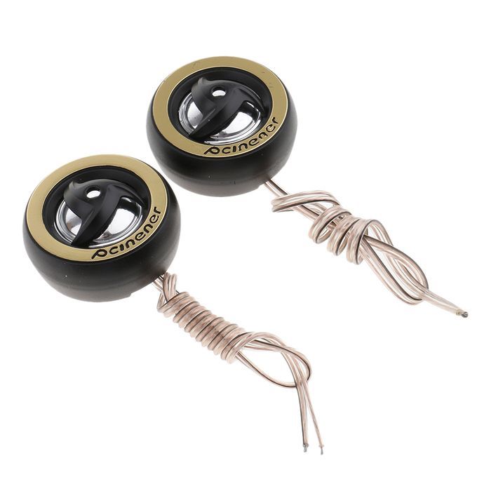 2PC Car Stereo Audio Universal Speaker With Subwoofer Tweeter Power