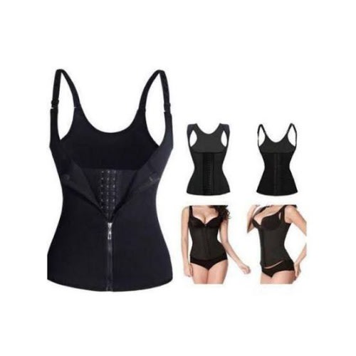 Body Shaper Vest With Double Power Zip & Hook - Postpartum & Shape Control Vest