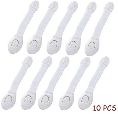 Child Cabinet Locking Multi-function 10 PCS White