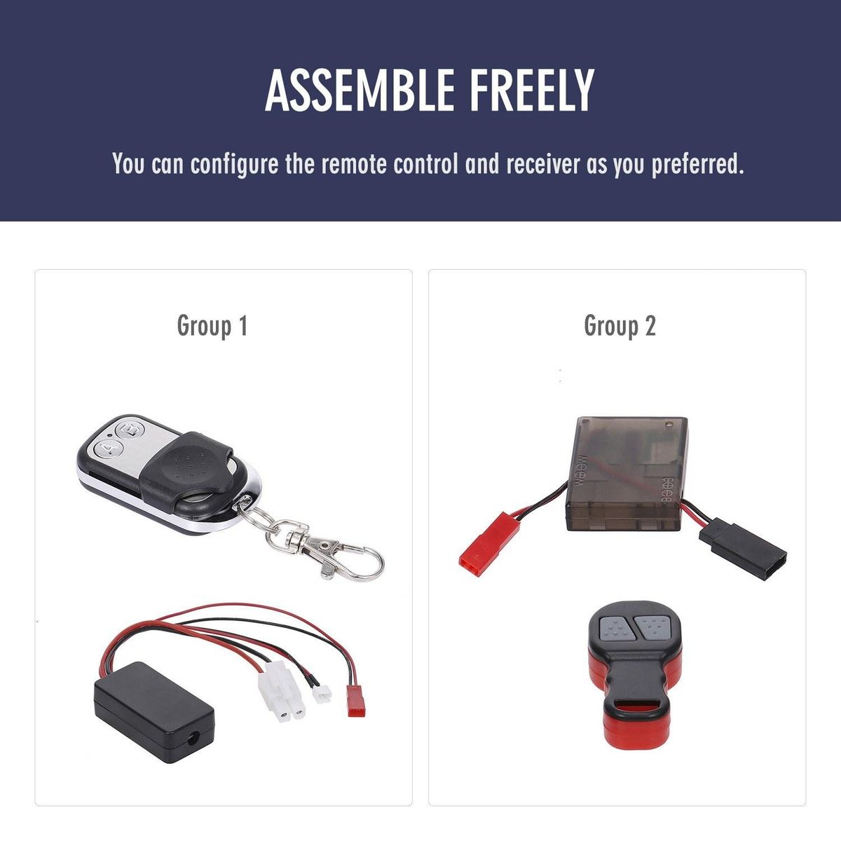 Compatible with 1/10 RC Car Automatic Winch RC Winch Wireless RC Car Decoration Simulated Accessories for Traxxas HSP Redcat RC4WD Tamiya Axial SCX10 D90 HPI RC Crawler