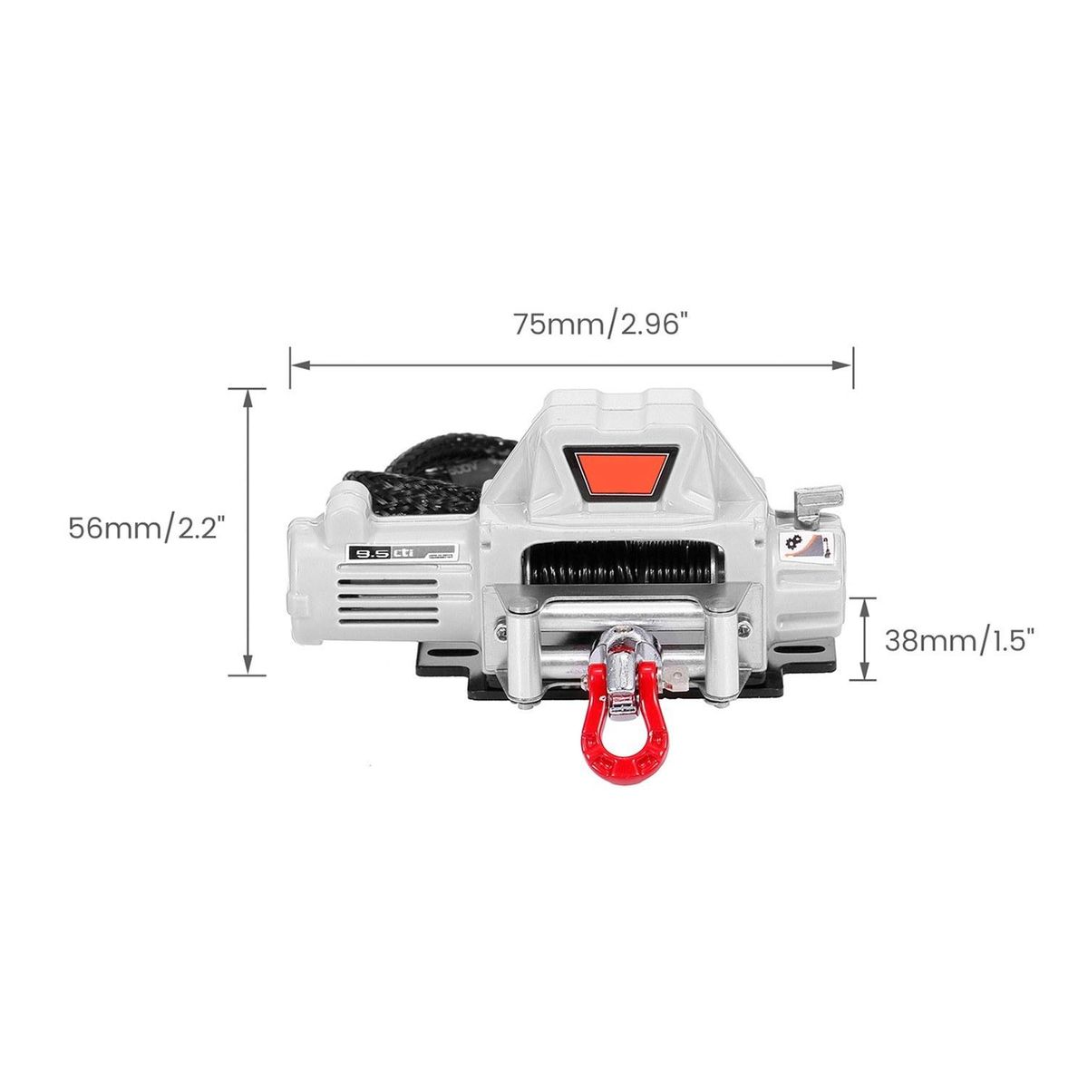 Compatible with 1/10 RC Car Automatic Winch RC Winch Wireless RC Car Decoration Simulated Accessories for Traxxas HSP Redcat RC4WD Tamiya Axial SCX10 D90 HPI RC Crawler