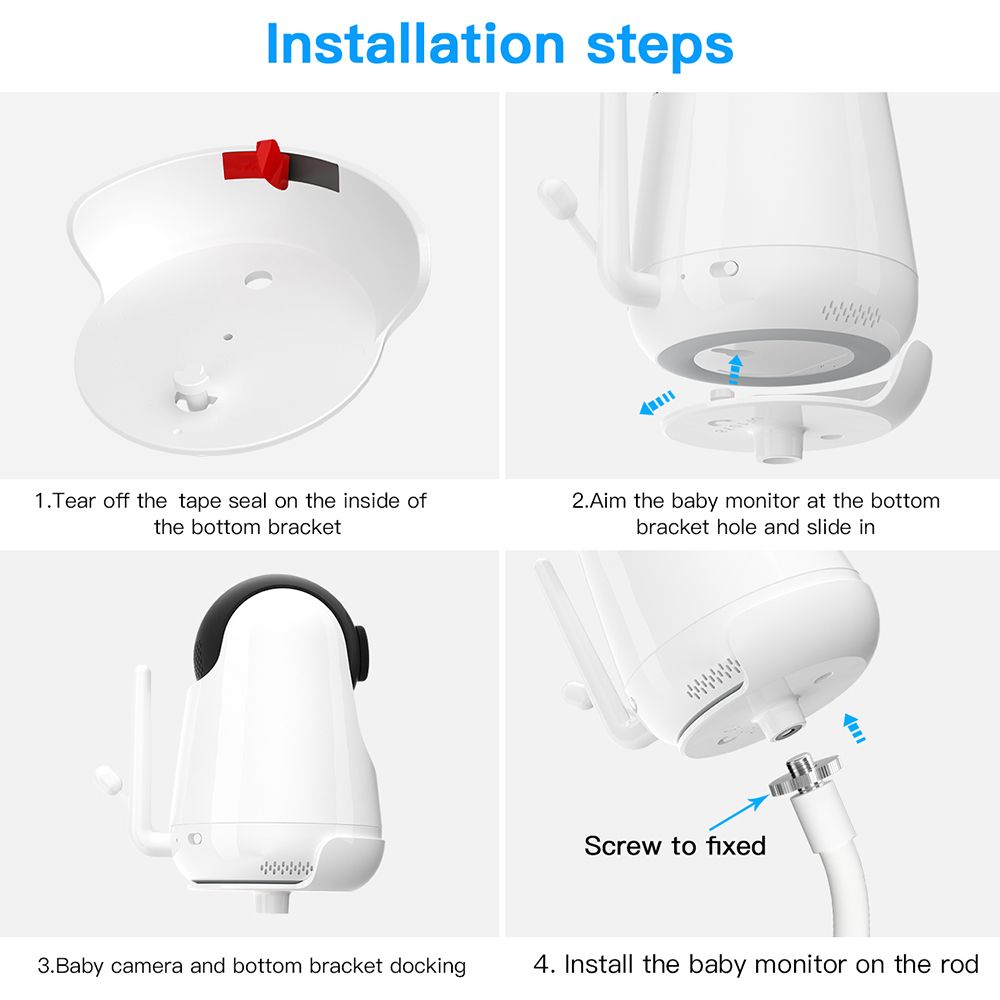 Baby Monitor Clip Mount Compatible With VAVA Baby Monitor