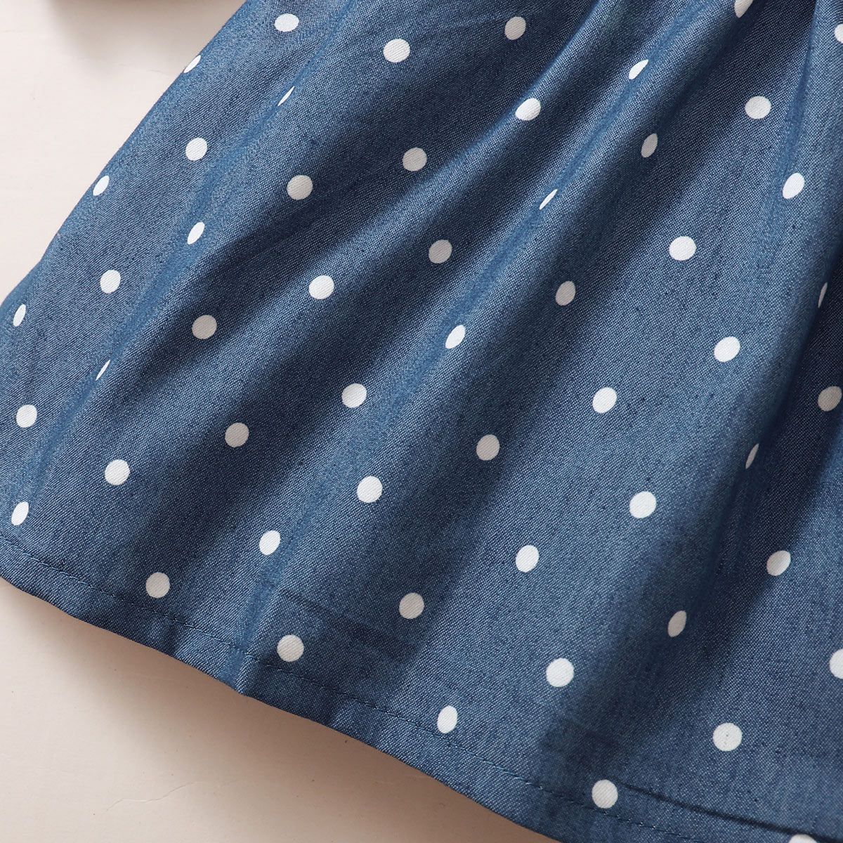 0-2 Years Infant Baby Girl Dress/Ruffle Polka Dots Long Sleeve Dress